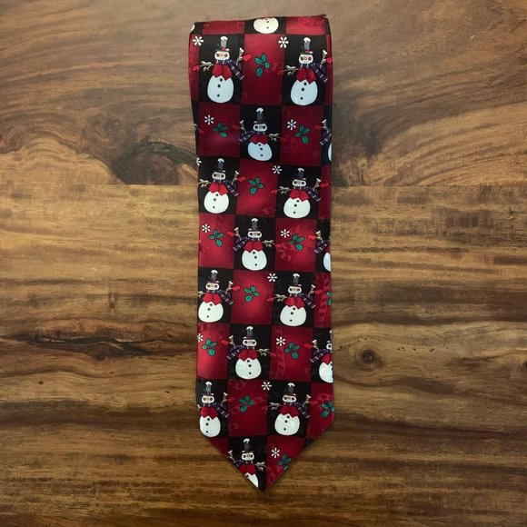 Hallmark Yule Tie Greetings Snowman Tie‎ - Picture 1 of 5
